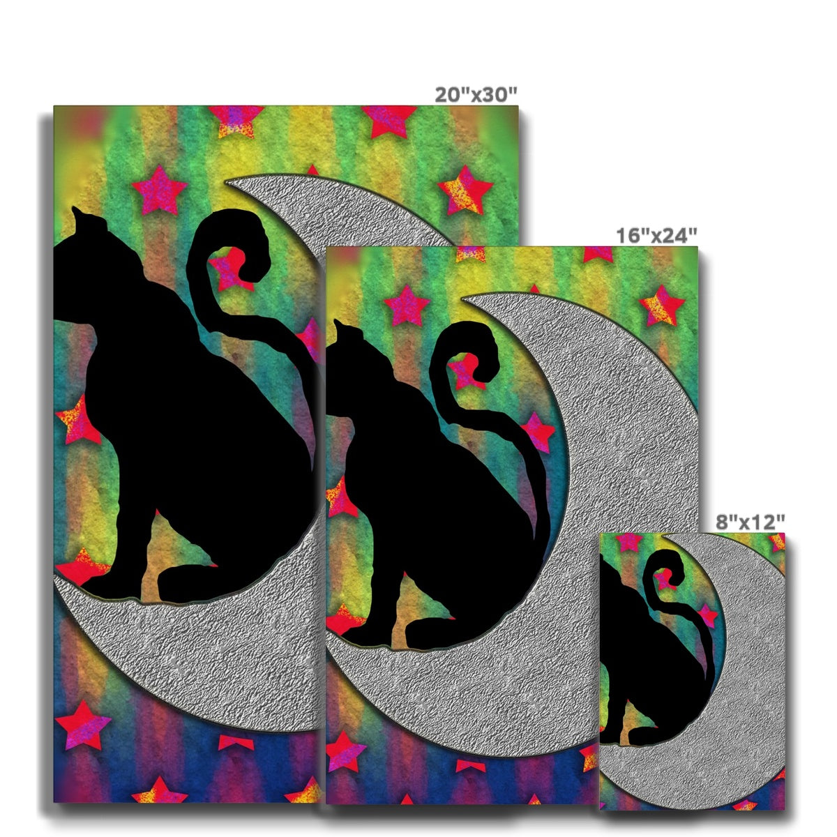 Cat On A Moon Eco Canvas