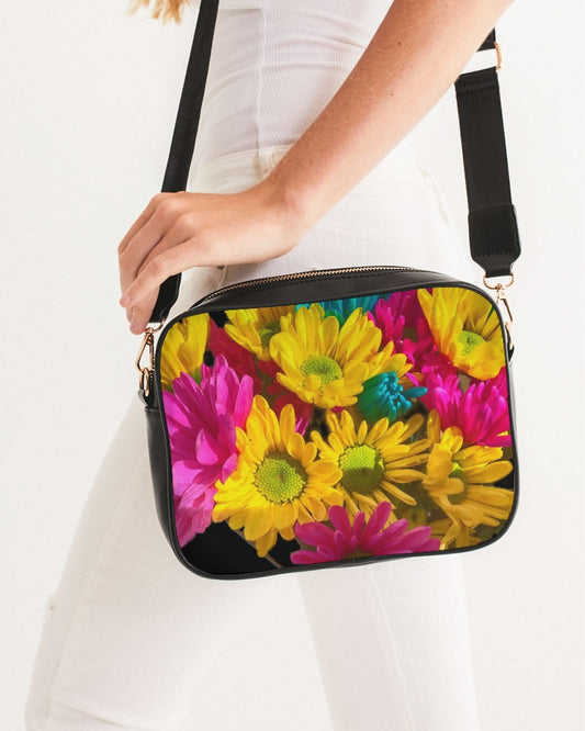 Bright Spring Daisies Crossbody Bag