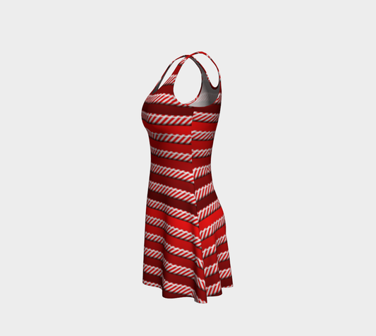 Peppermint Stripes Flare Dress