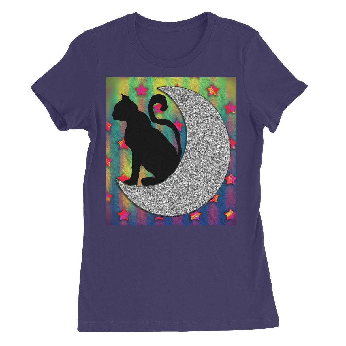Cat On A Moon Women's Favourite T-Shirt