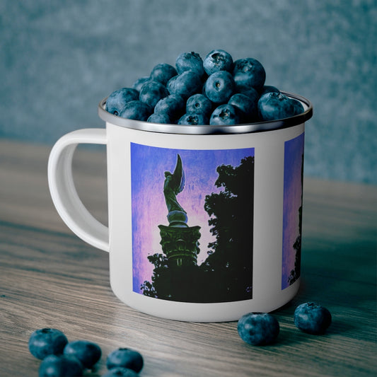 Samothrace Statue Enamel Camping Mug