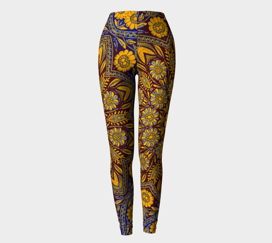 Vintage Morrocan Tile 327 Leggings