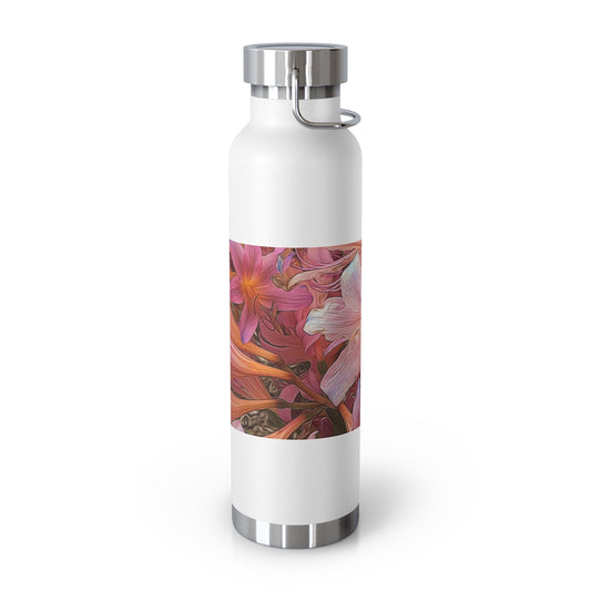 Pink Amaryllis 22oz Vacuum Insulated Bottle