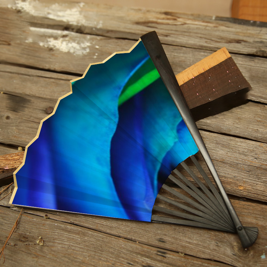 Rainbow Rose 17 Double-side Custom Spun Silk Fan Retro Hand-held Folding Fan