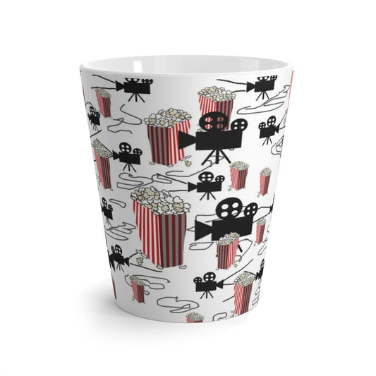 Movies and Popcorn Latte mug