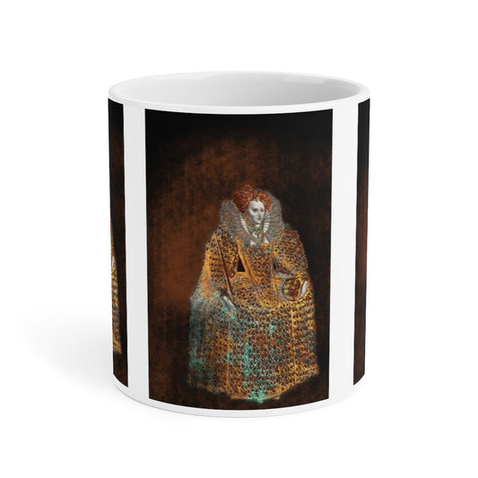 Elizabeth I In Gold Ceramic Mugs (11oz\15oz\20oz)
