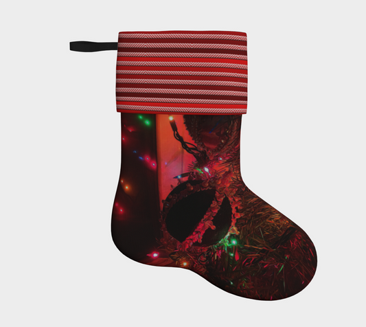Christmas Lights at The Window Stocking