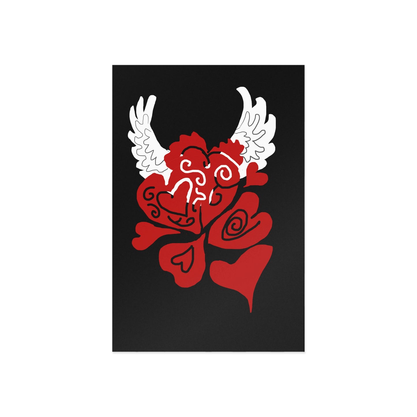 Hearts and Wings Fine Art Postcards