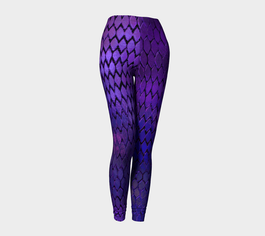 Purple Dragon Scales Leggings