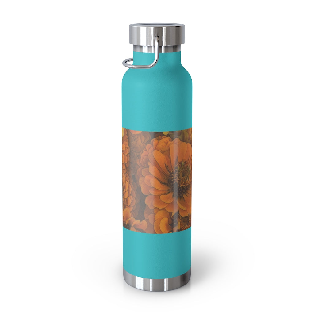 Yellow Zinnias 22oz Vacuum Insulated Bottle