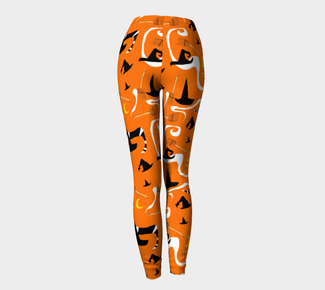 Witches Hats and Brooms Leggings