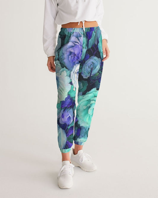 Aqua Flowers Women's Track Pants