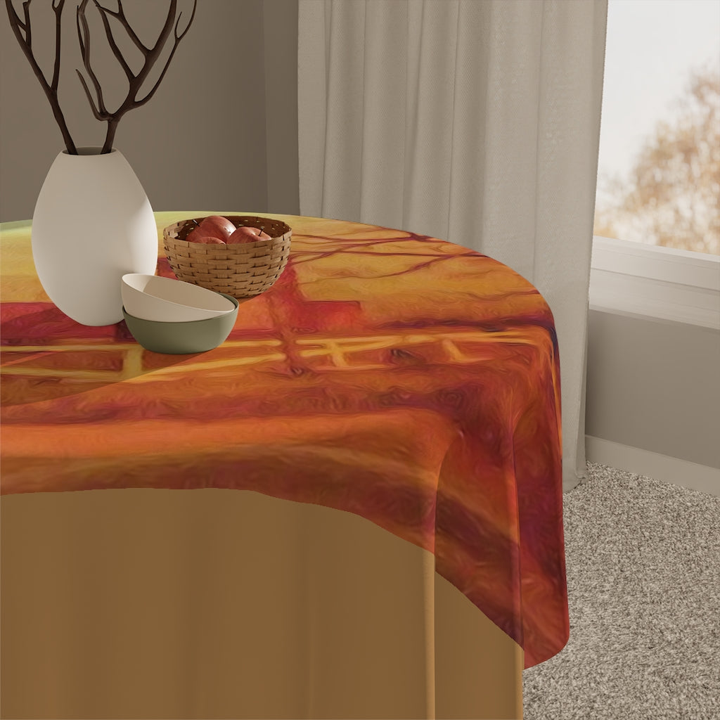 Barn Painting Table Cloth