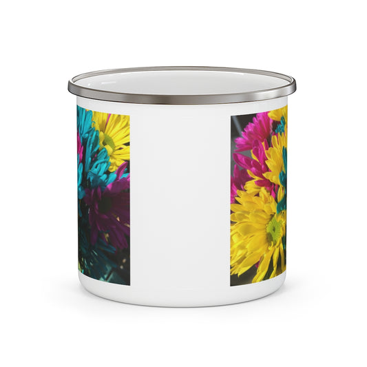 Raw Flowers 4 Enamel Camping Mug