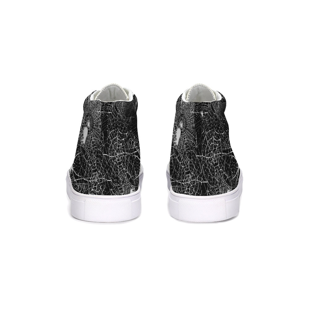 Spider Webs Hightop Canvas Shoe