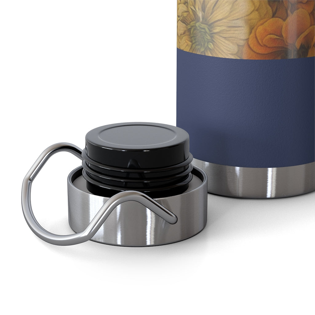 Yellow Zinnias 22oz Vacuum Insulated Bottle