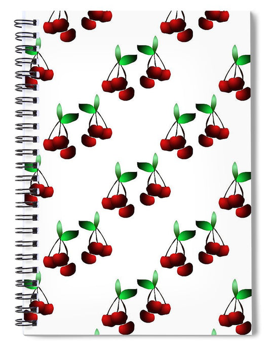 Cherries Pattern - Spiral Notebook