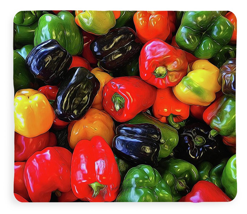 Colorful Bell Peppers - Blanket