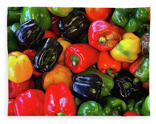 Colorful Bell Peppers - Blanket
