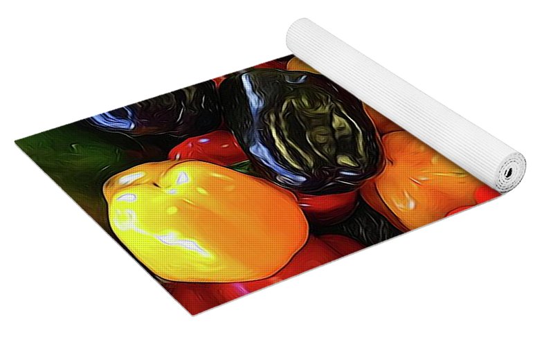 Colorful Bell Peppers - Yoga Mat