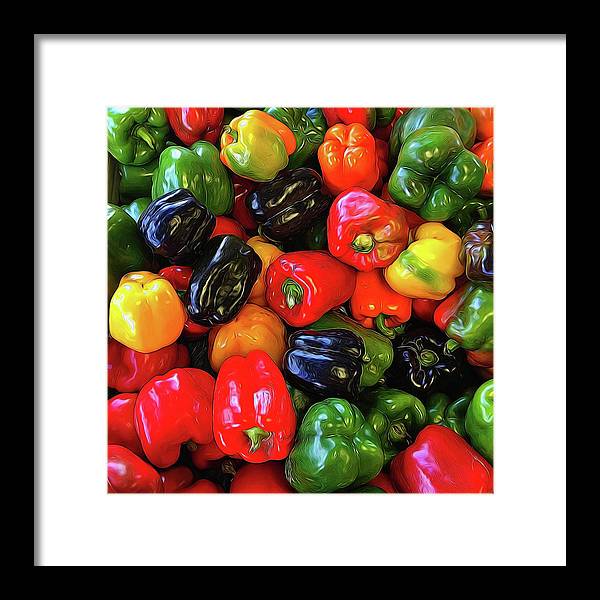 Colorful Bell Peppers - Framed Print