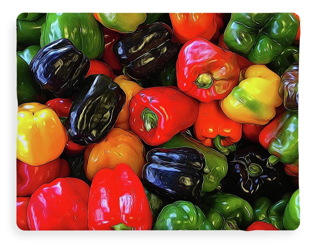 Colorful Bell Peppers - Blanket