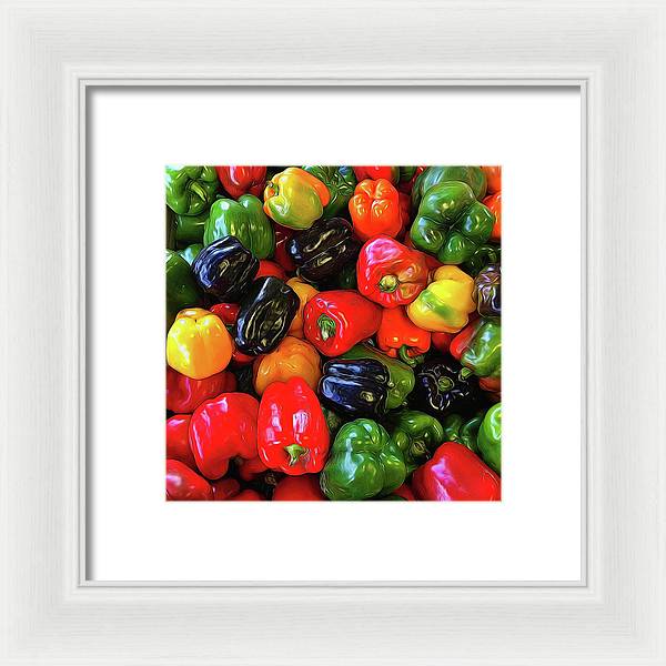 Colorful Bell Peppers - Framed Print