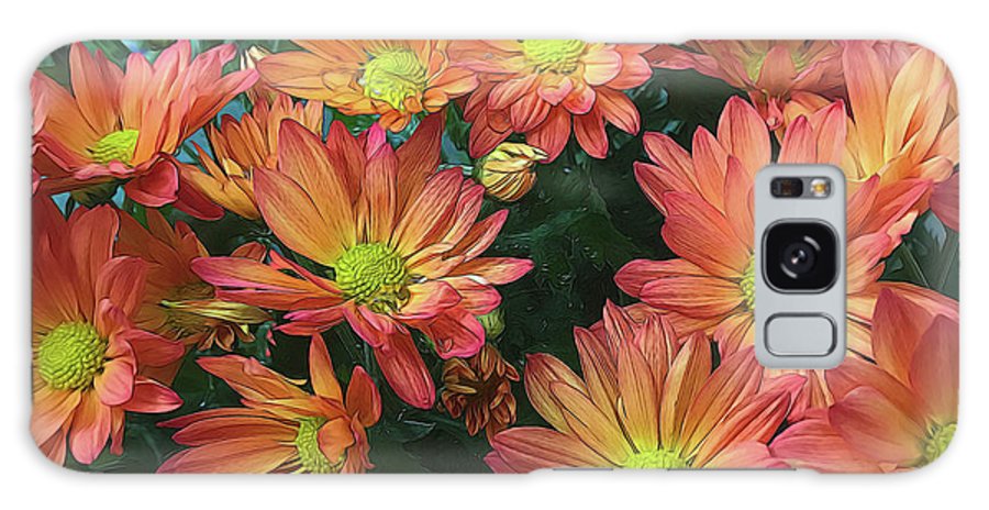 Cream and Pink Fall Flowers #1 - Phone Case