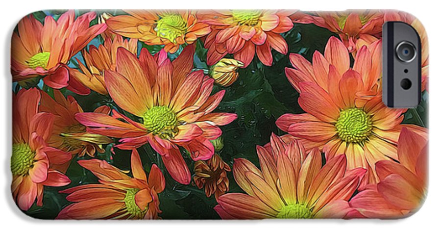Cream and Pink Fall Flowers #1 - Phone Case