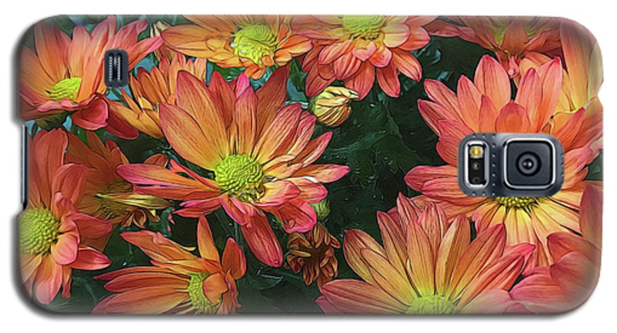 Cream and Pink Fall Flowers #1 - Phone Case