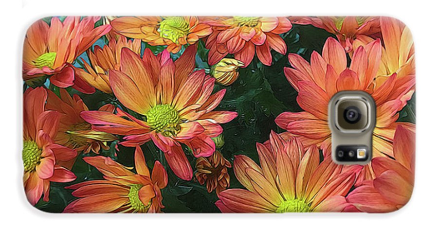 Cream and Pink Fall Flowers #1 - Phone Case