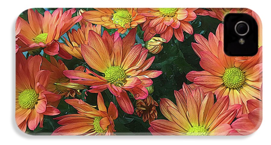 Cream and Pink Fall Flowers #1 - Phone Case