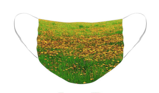 Dandelion Field - Face Mask
