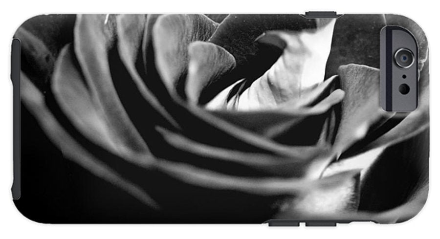 Large Black and White Rose #1 - Phone Case