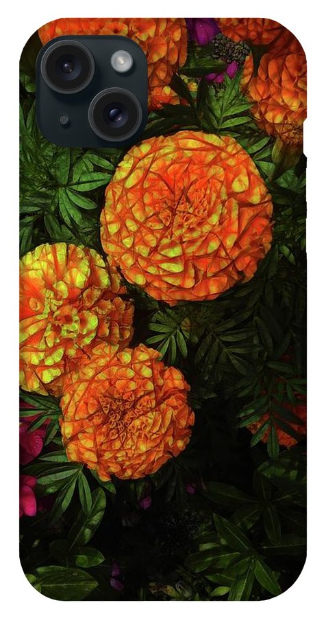 Large Marigolds #1 - Phone Case