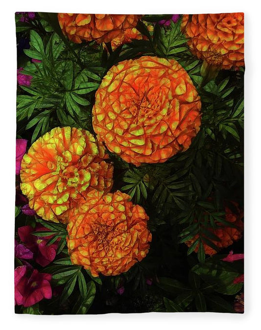 Large Marigolds - Blanket