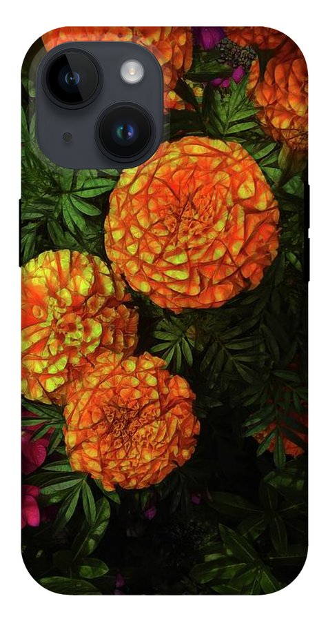 Large Marigolds #1 - Phone Case