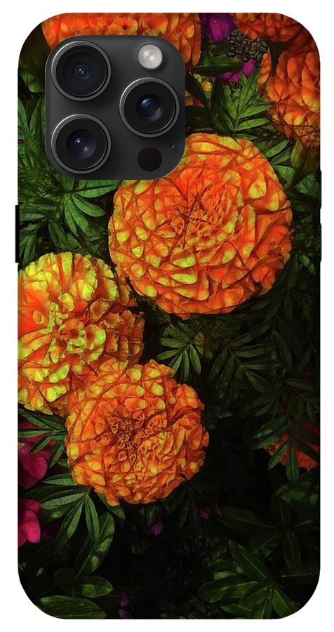 Large Marigolds #1 - Phone Case