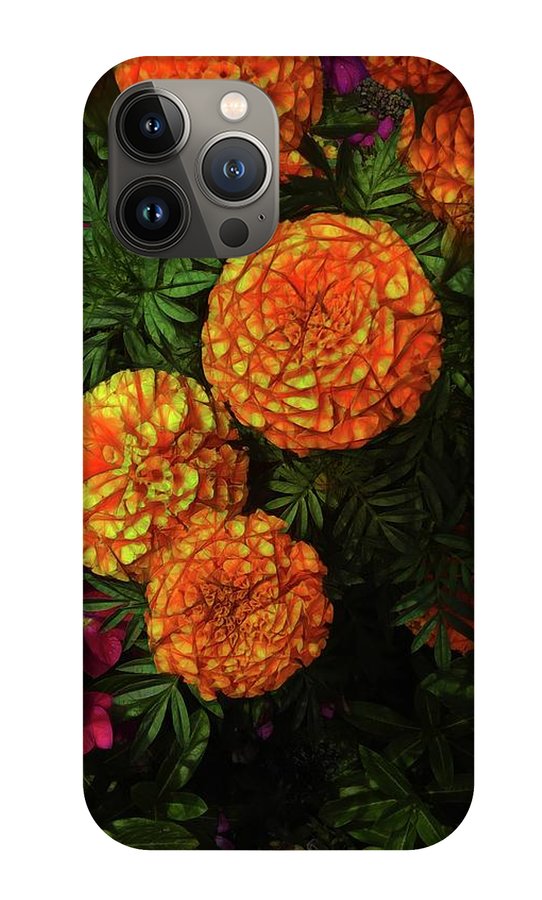 Large Marigolds #1 - Phone Case