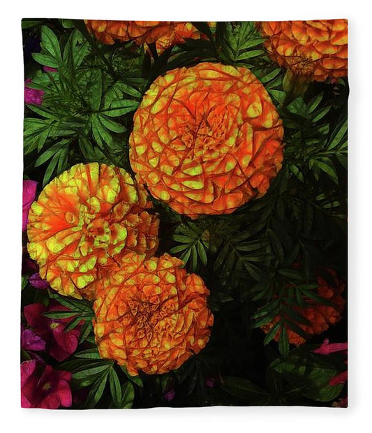 Large Marigolds - Blanket