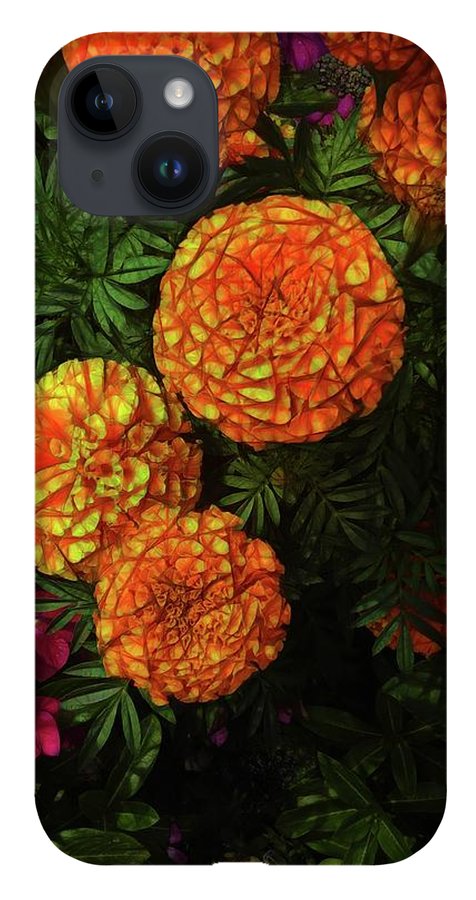 Large Marigolds #1 - Phone Case