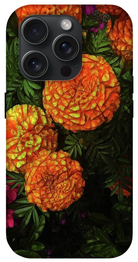Large Marigolds #1 - Phone Case