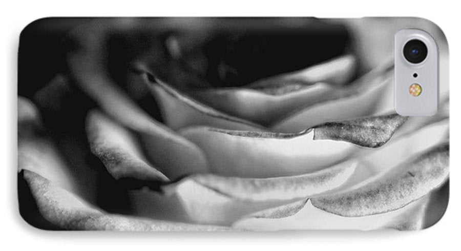 Light Black and White Rose #1 - Phone Case
