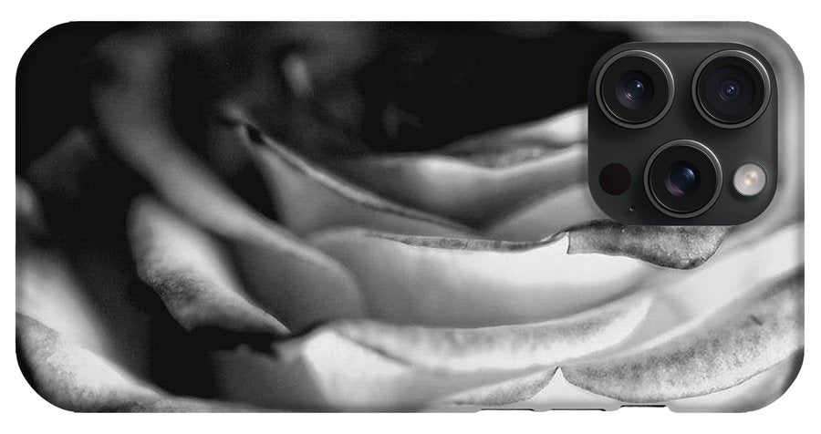 Light Black and White Rose #1 - Phone Case