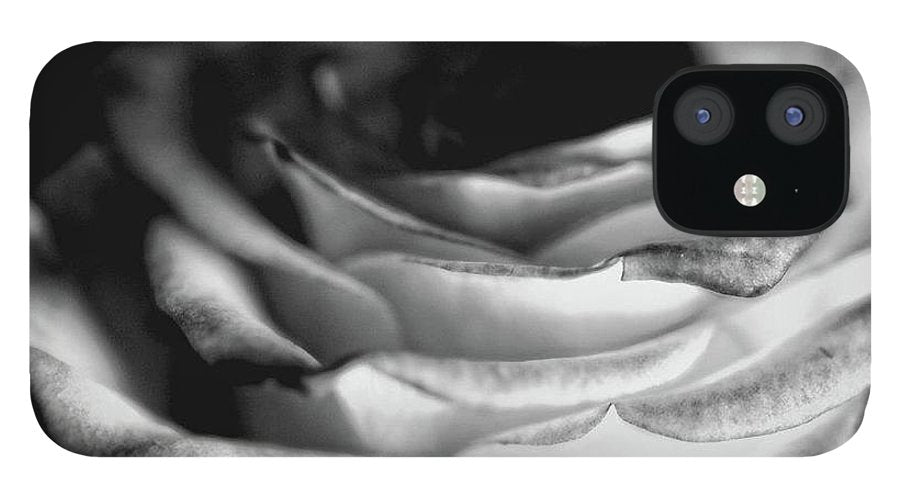 Light Black and White Rose #1 - Phone Case