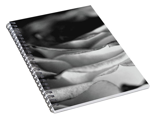 Light Black and White Rose - Spiral Notebook
