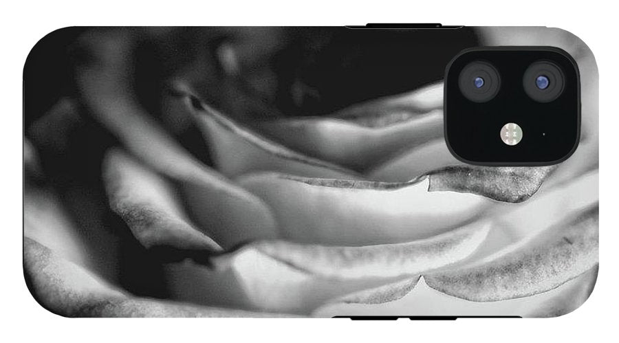 Light Black and White Rose #1 - Phone Case