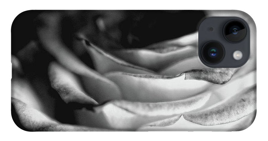 Light Black and White Rose #1 - Phone Case
