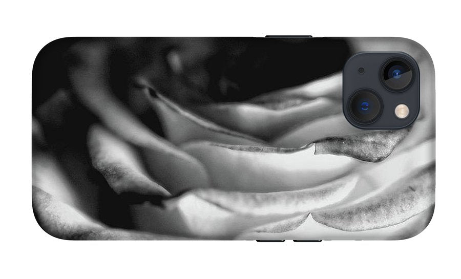 Light Black and White Rose #1 - Phone Case