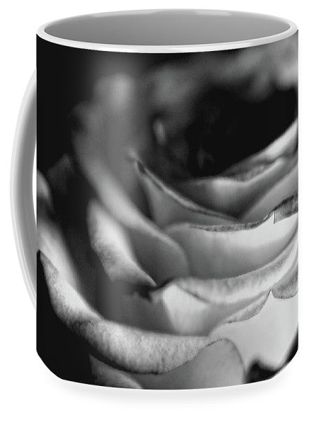 Light Black and White Rose - Mug